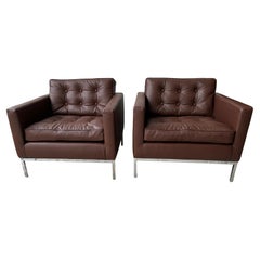 Pair of Florence Knoll Armchairs For Knoll International, 1970’s
