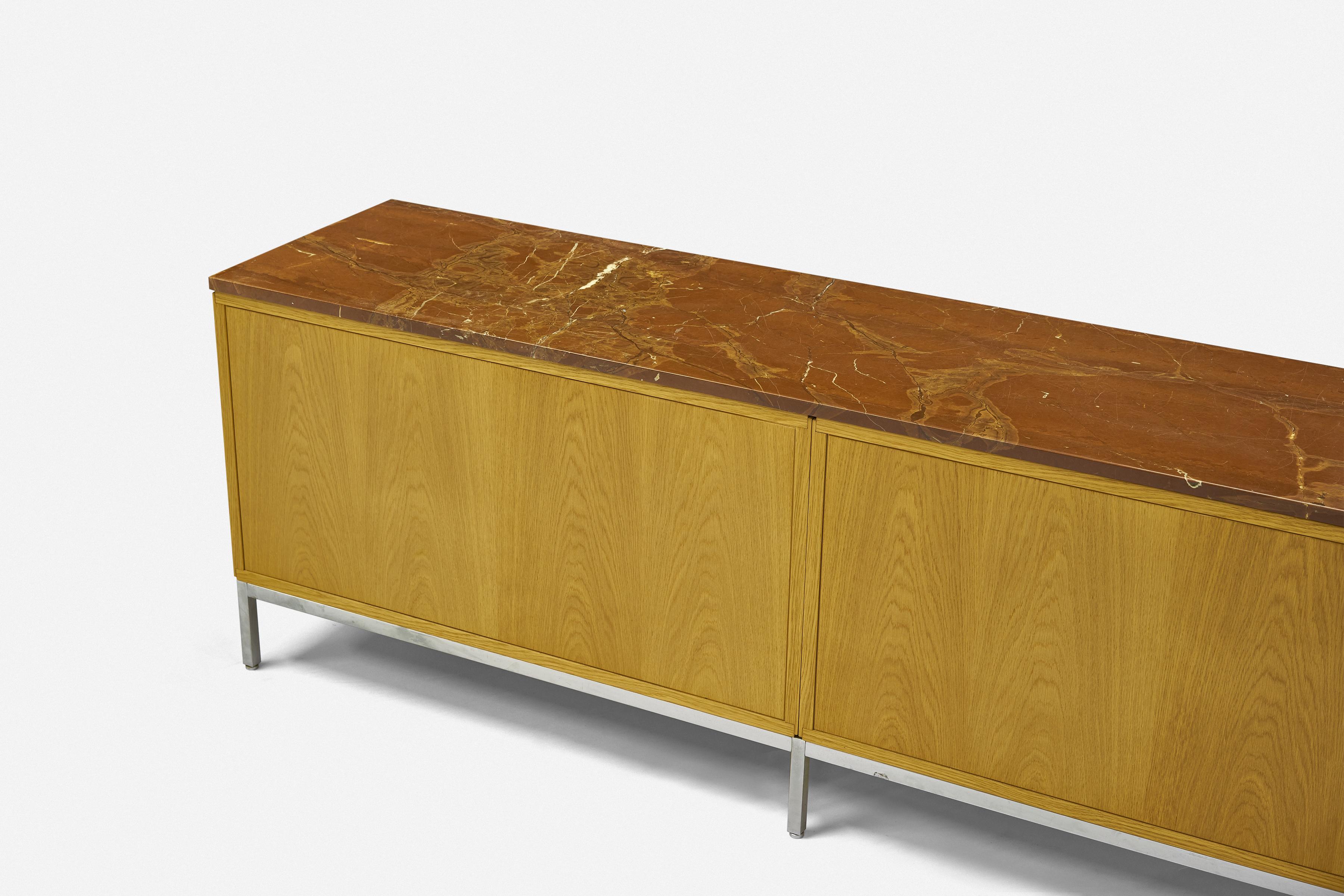 Steel Pair of Florence Knoll Credenzas