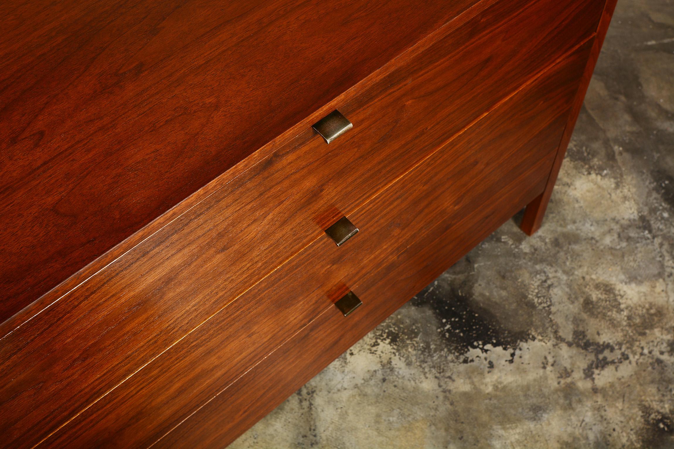 Pair of Florence Knoll Dressers in Walnut 3