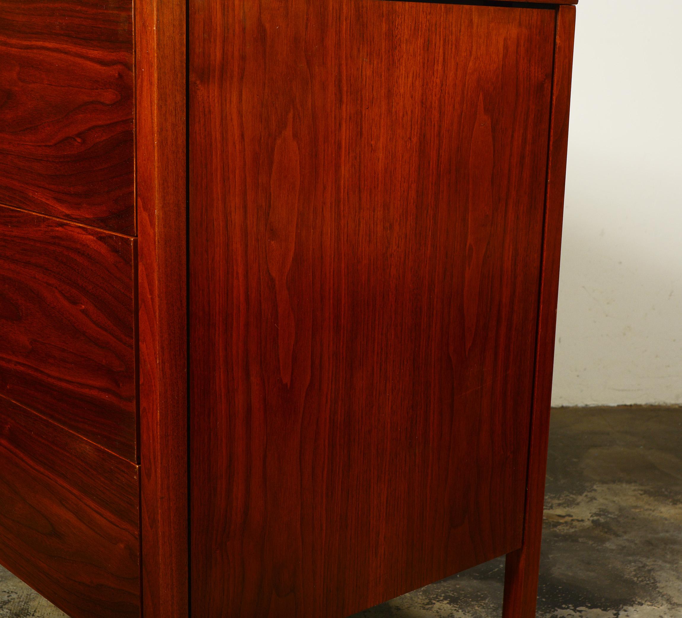 Pair of Florence Knoll Dressers in Walnut 6