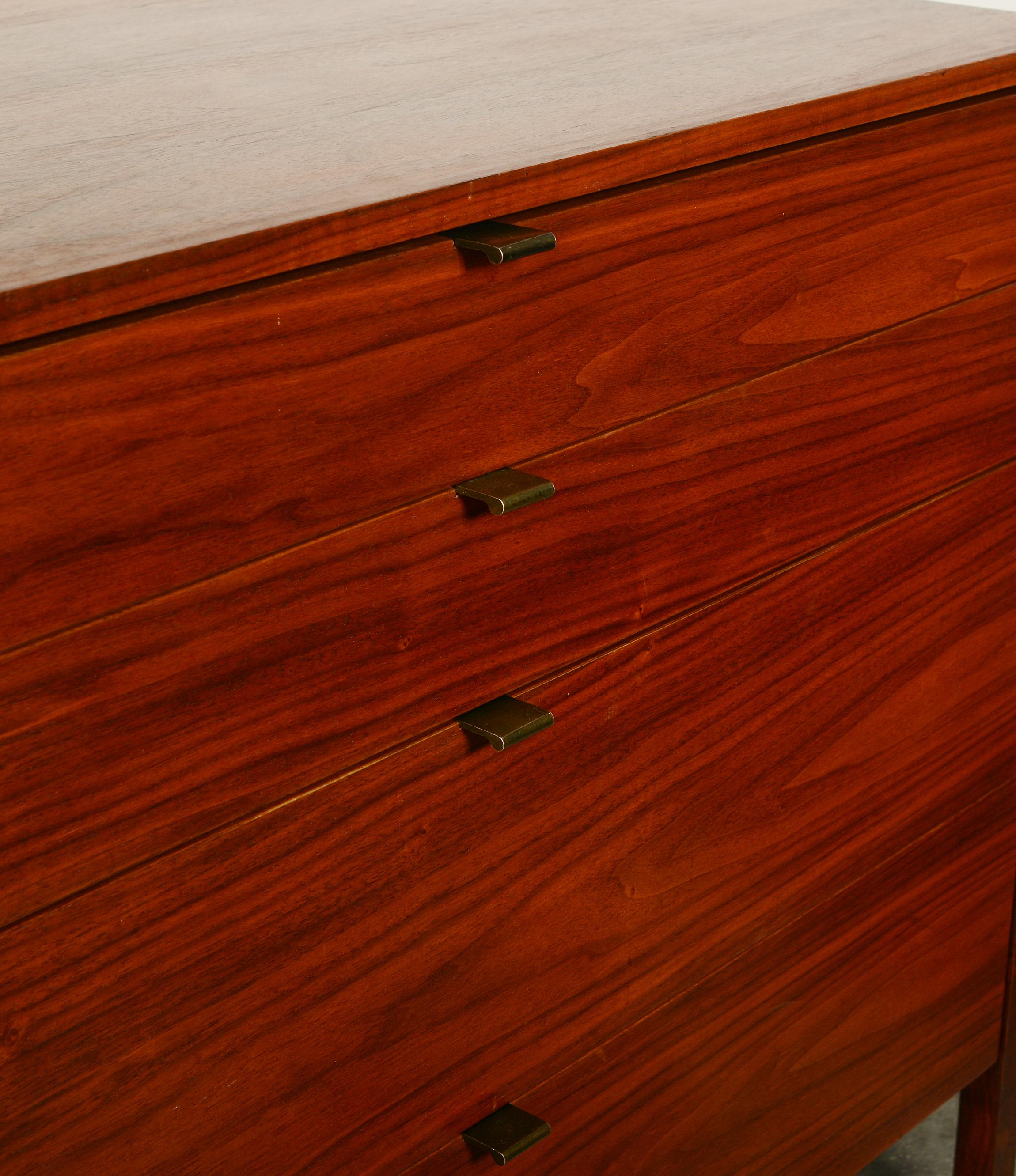 American Pair of Florence Knoll Dressers in Walnut