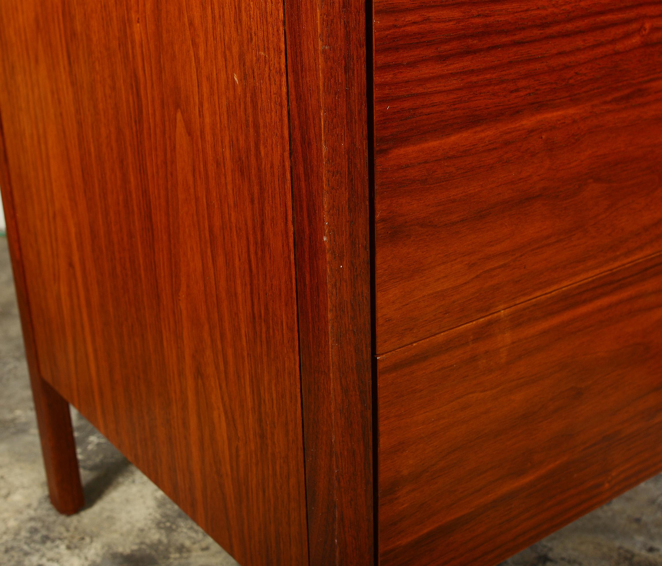 Pair of Florence Knoll Dressers in Walnut In Good Condition In San Mateo, CA