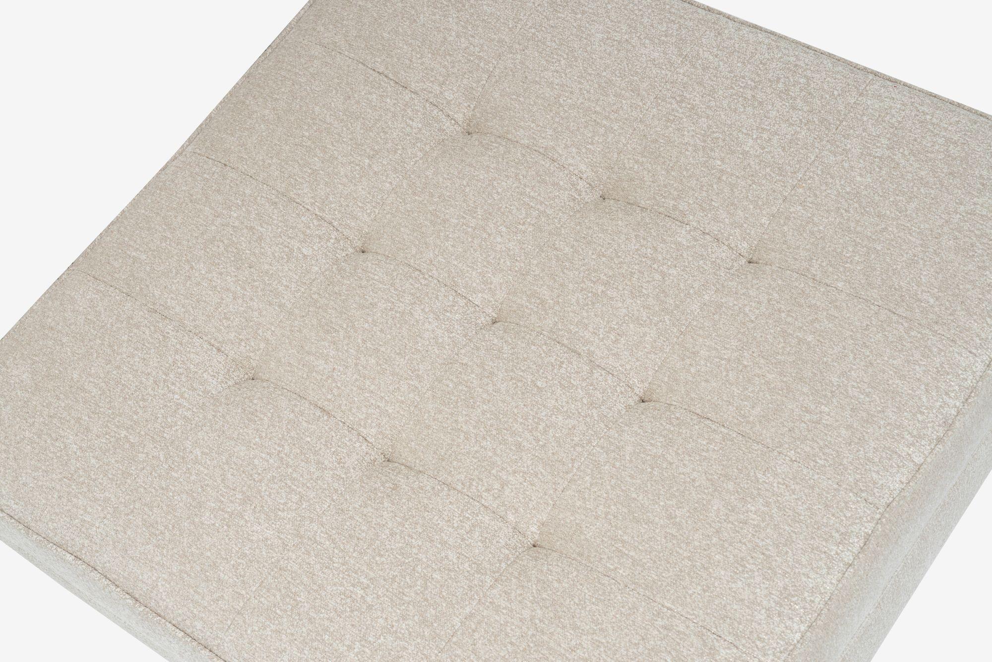 Milieu du XXe siècle Paire d'ottomans en tissu et acier de Florence Knoll 1965 en vente