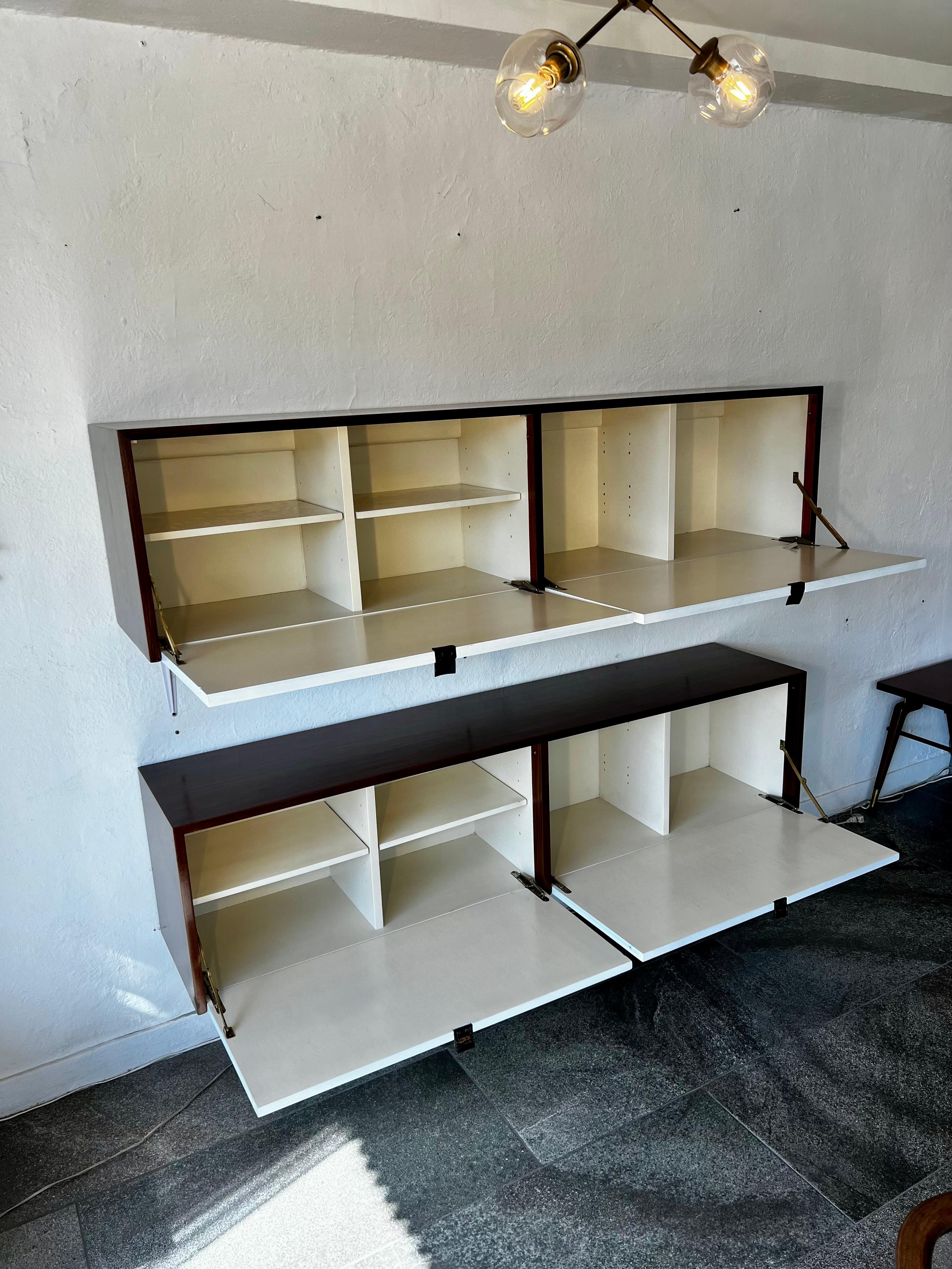 Mid-Century Modern Pair of Florence Knoll Floating Credenza for Knoll Inc. For Sale