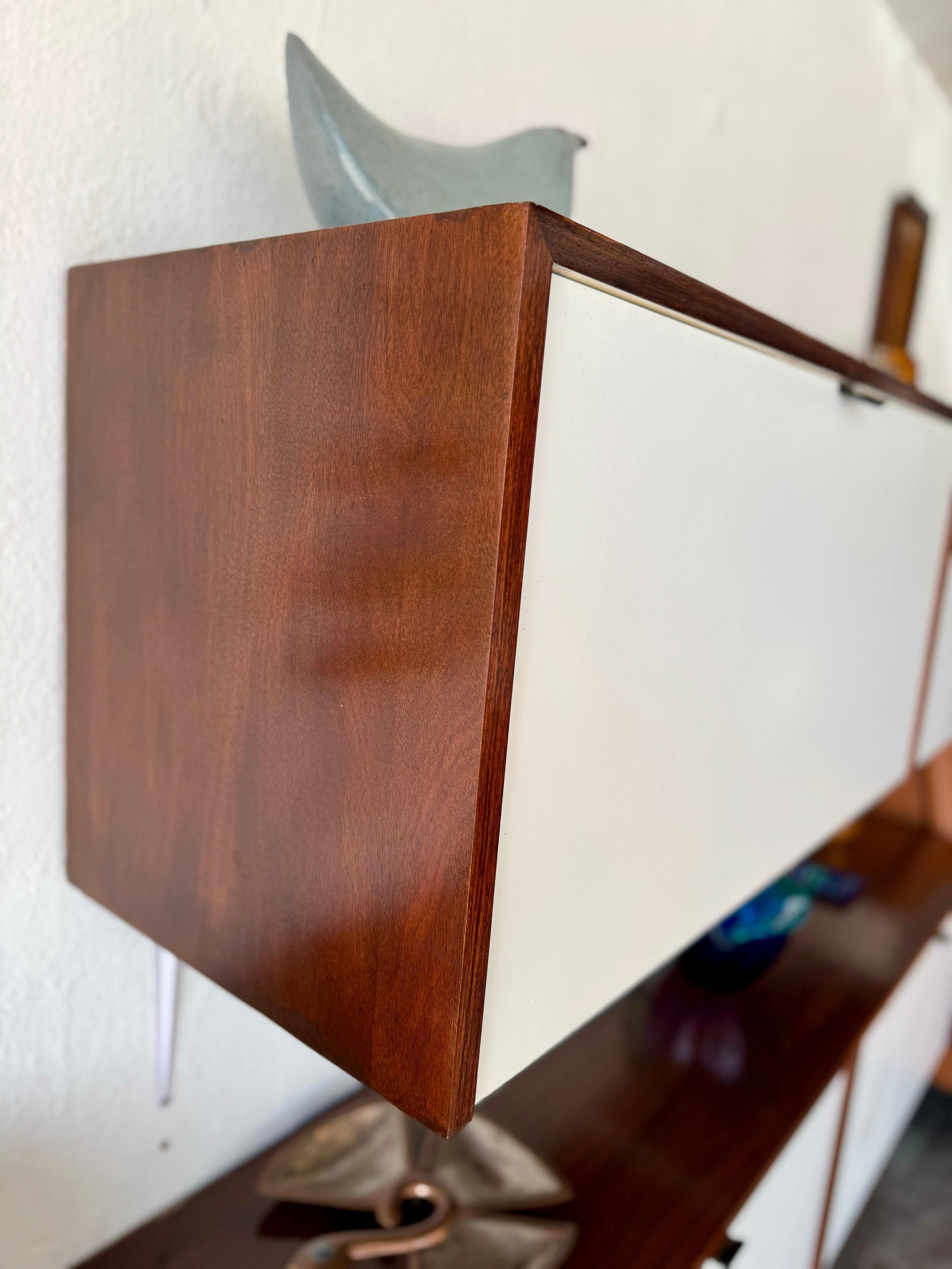American Pair of Florence Knoll Floating Credenza for Knoll Inc. For Sale