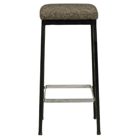 Paire de tabourets de bar noirs et argentés Florence Knoll pour Knoll International en vente 5