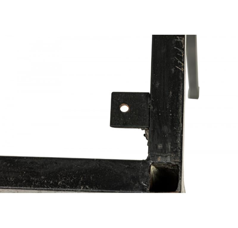 Américain Paire de tabourets de bar noirs et argentés Florence Knoll pour Knoll International en vente