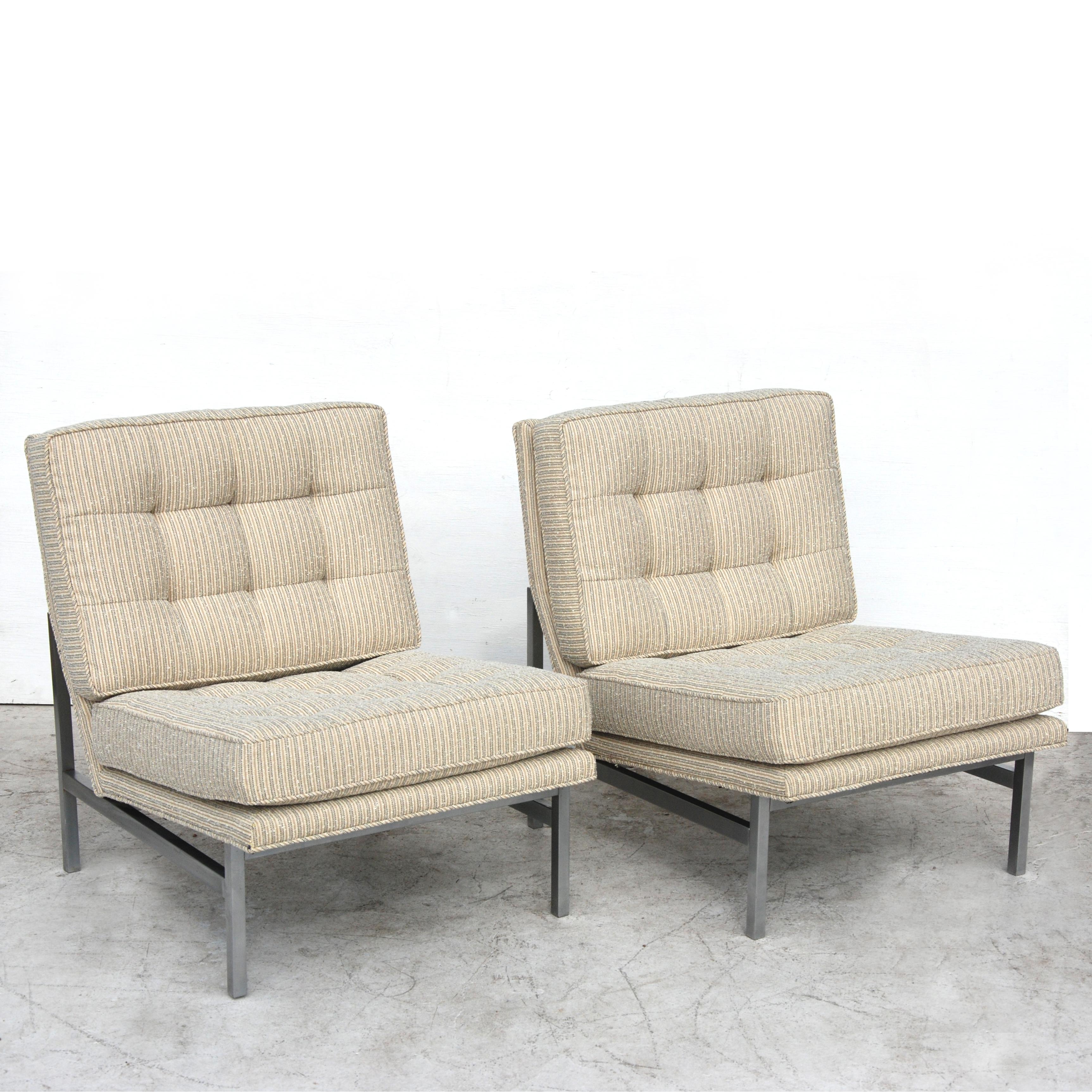 Pair of 1950s Midcentury Florence Knoll Lounge Chairs In Good Condition In Pasadena, TX