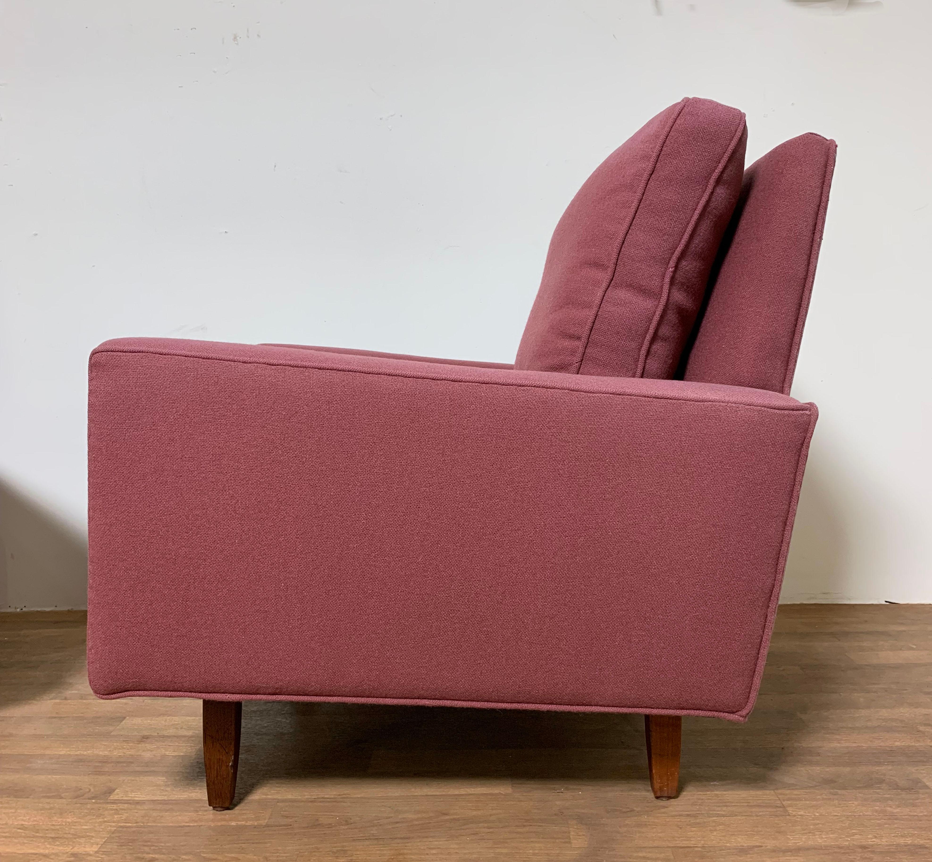 American Pair of Florence Knoll Lounge Chairs Model 25 WD for Knoll, Circa 1970