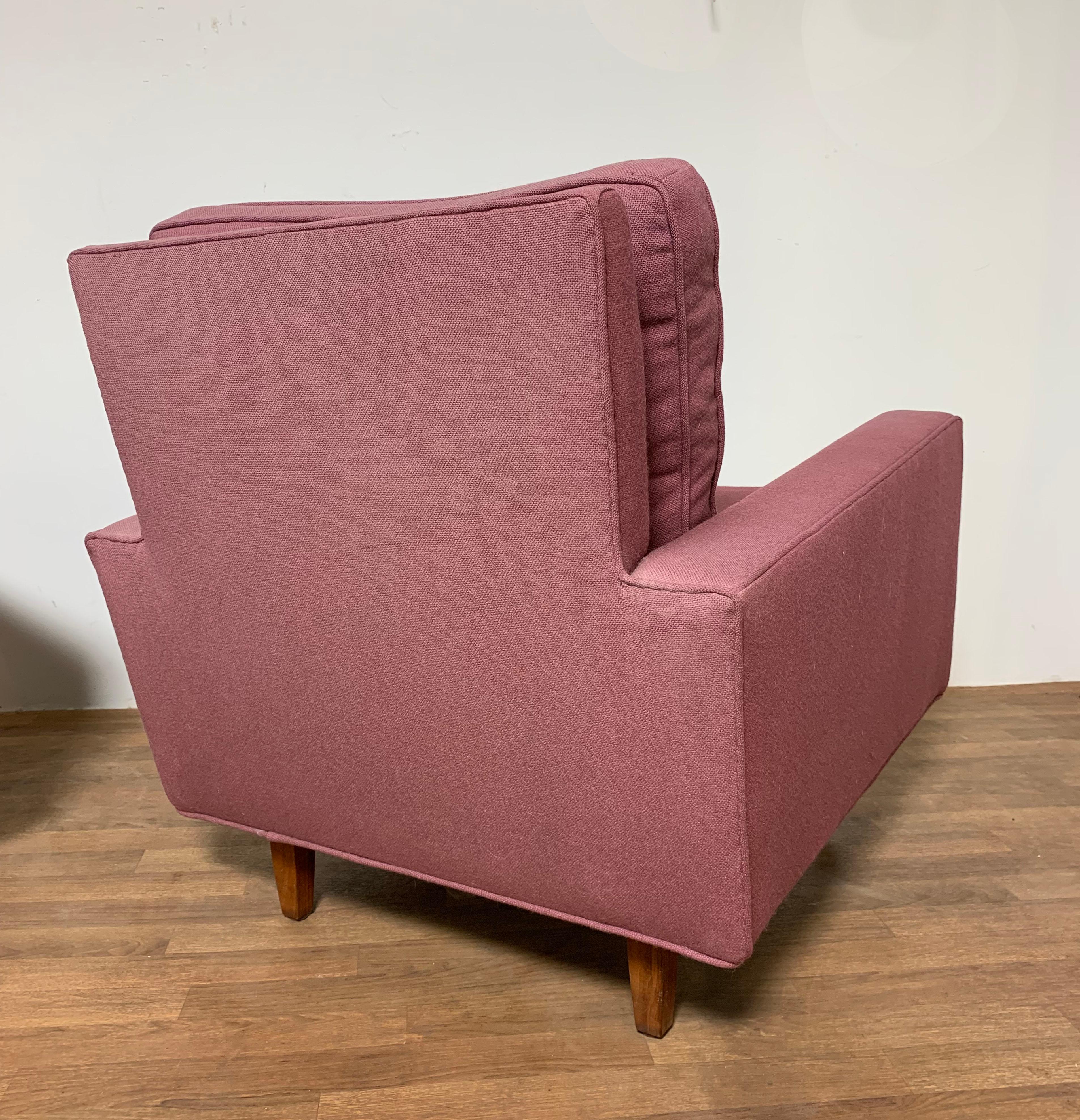 Late 20th Century Pair of Florence Knoll Lounge Chairs Model 25 WD for Knoll, Circa 1970