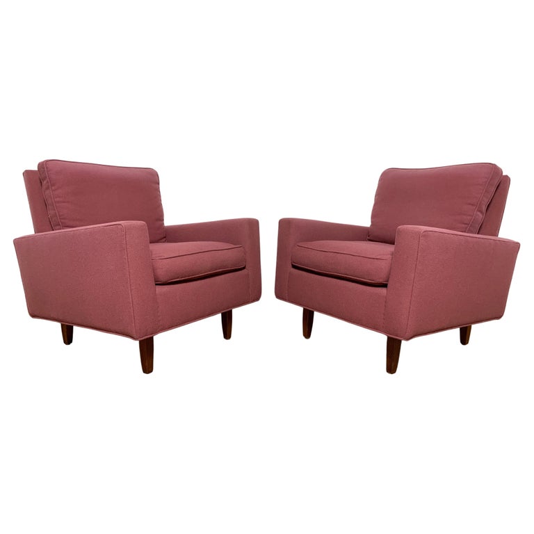 Pair of Florence Knoll Lounge Chairs Model 25 WD for Knoll, Circa 1970 For Sale