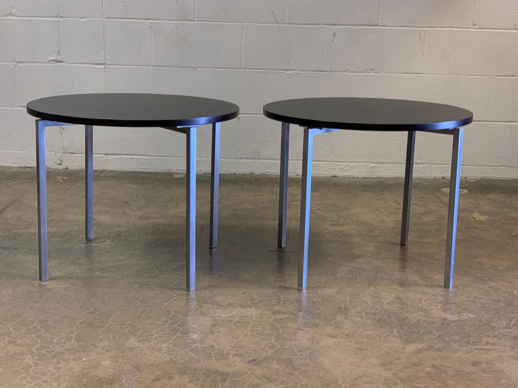 Steel Pair of Florence Knoll Side Tables For Sale