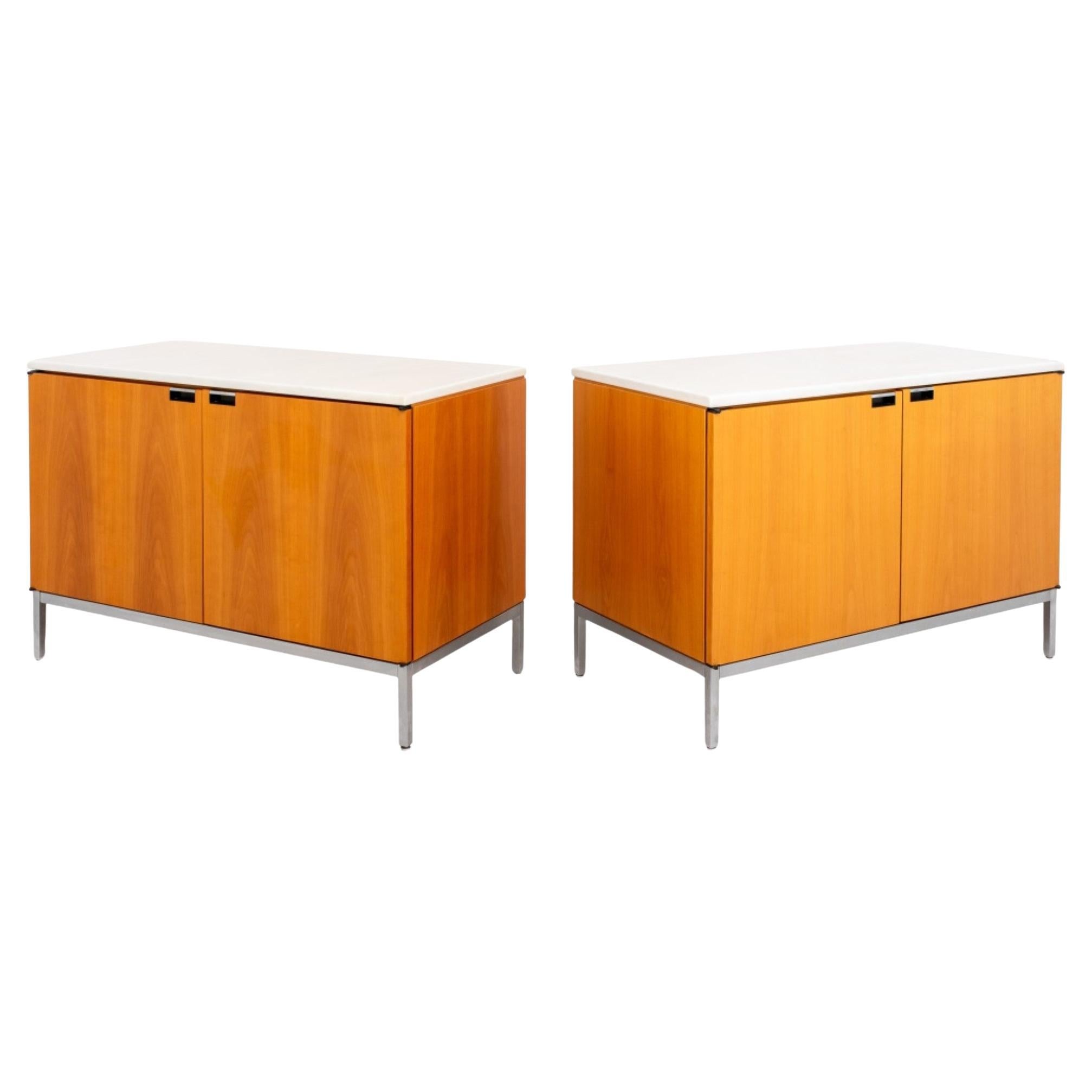 Pair of Florence Knoll Style Midcentury Consoles For Sale
