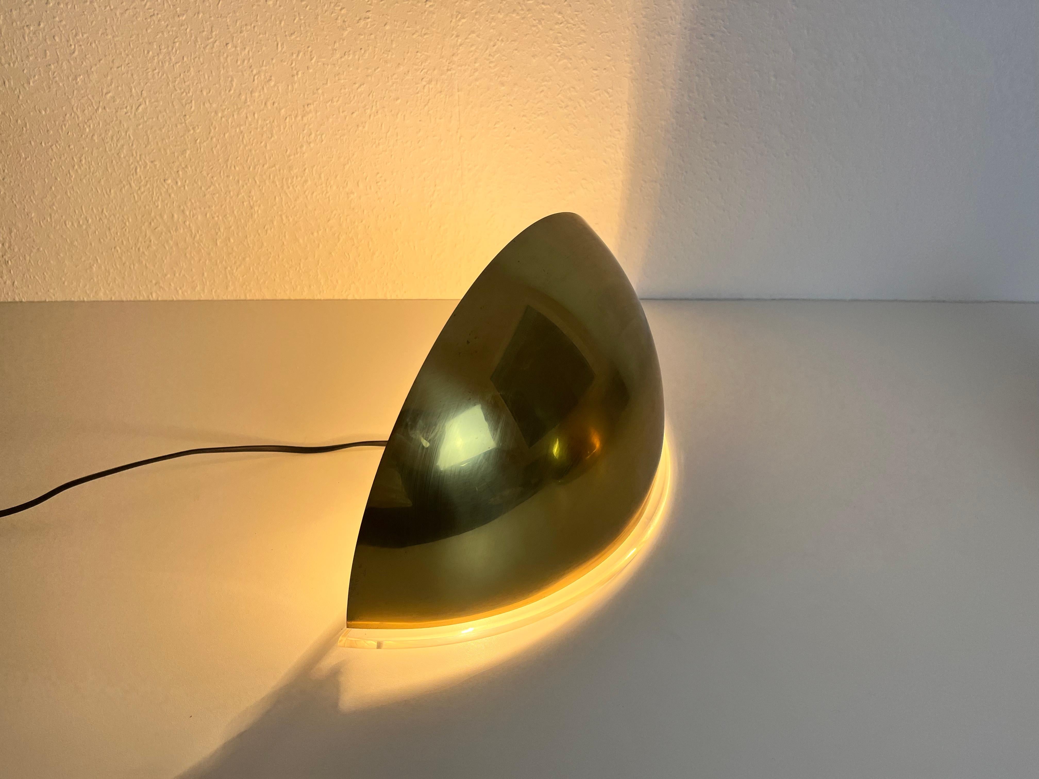 Pair of Florian Schulz Midcentury Brass Wall Lamps, 1970s For Sale 4