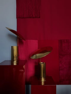 Pair of Florian Schulz Tos Table Lamps in Solid Brass, Germany, c.1990