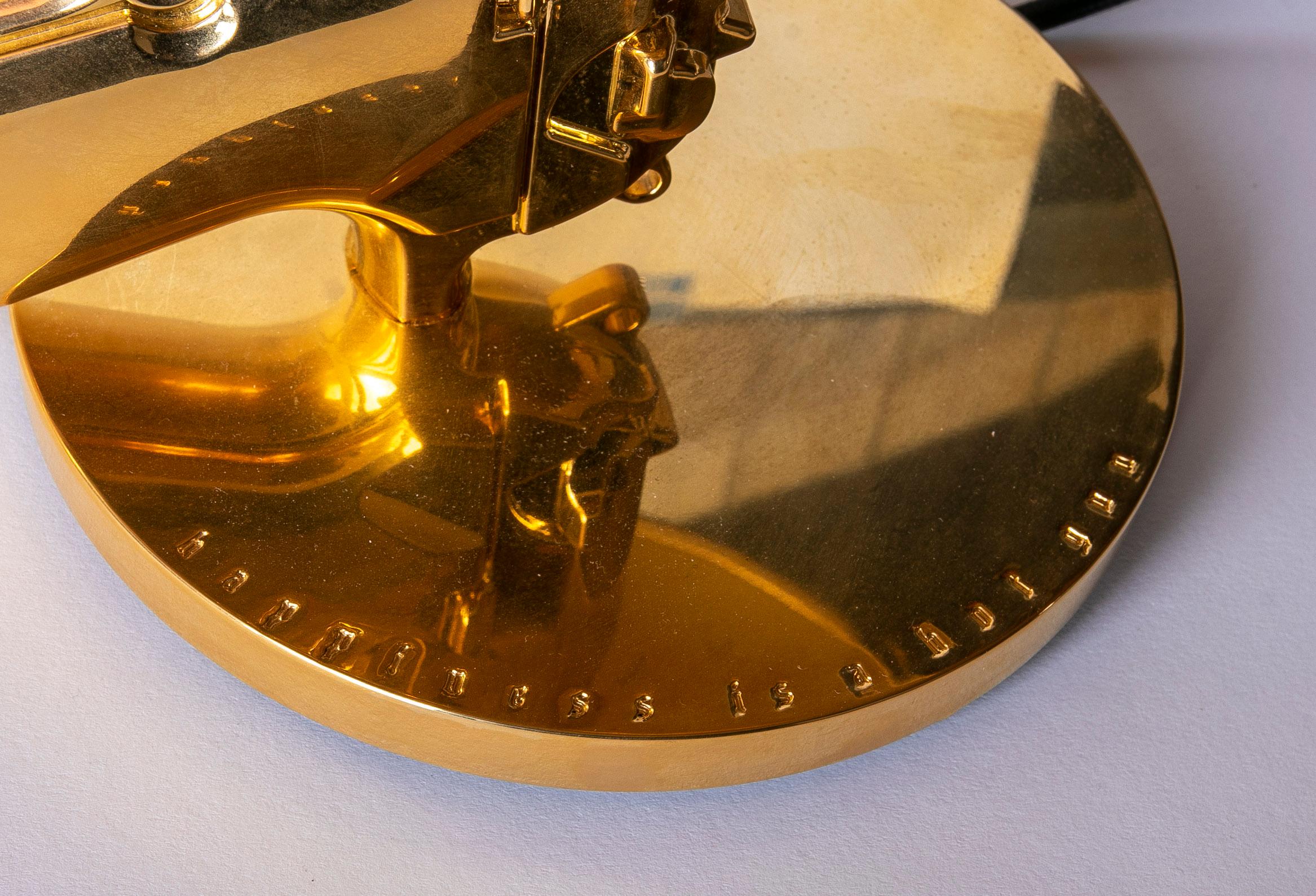 Aluminium Paire de lampes de table de la collection FLOS Guns en or de Philippe Starck en vente