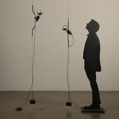 Pair of Flos Parentesi Lamps Steel Italy 1980s