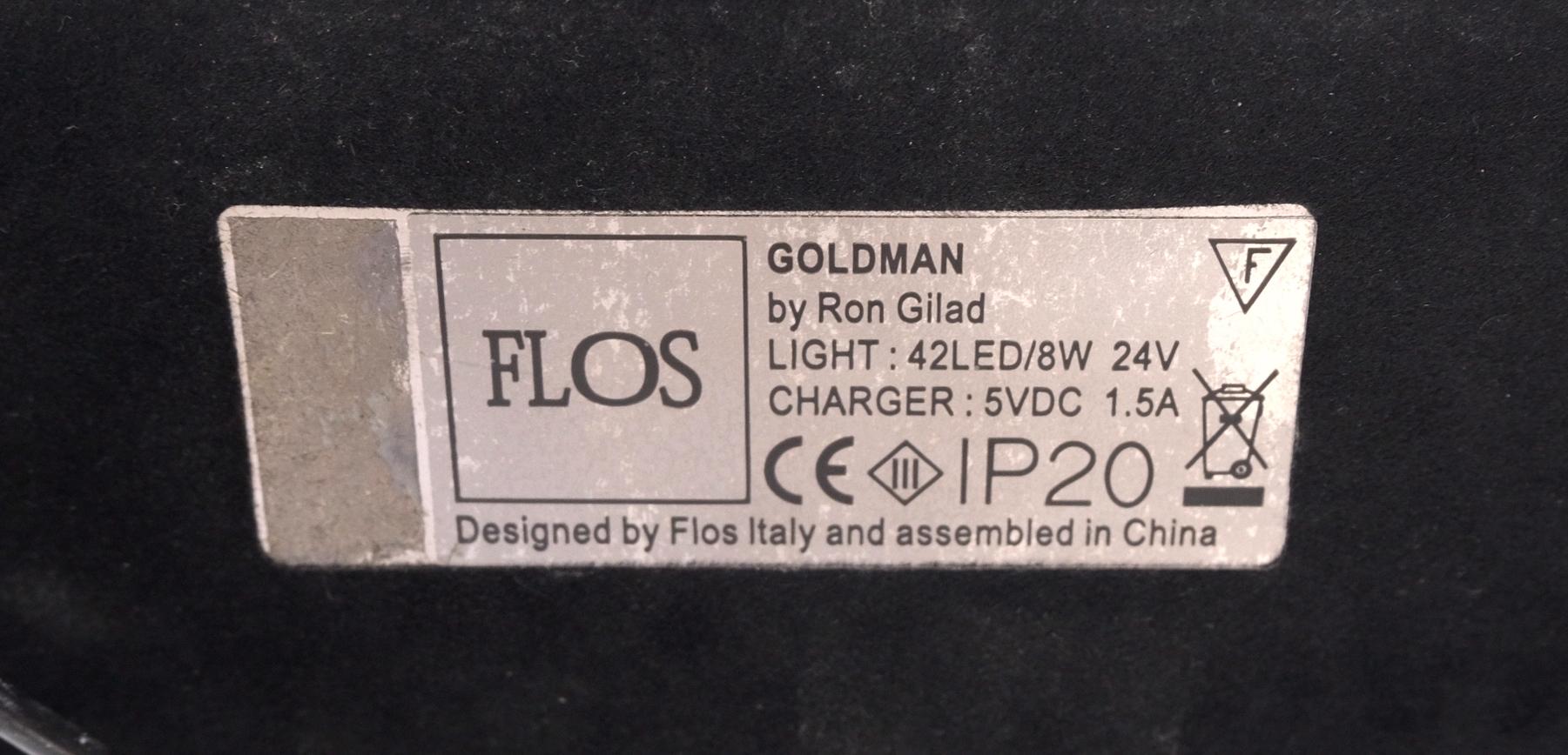 Pair of Floss Goldman Table Lamps Emerald Green Glass Shades Brass  5