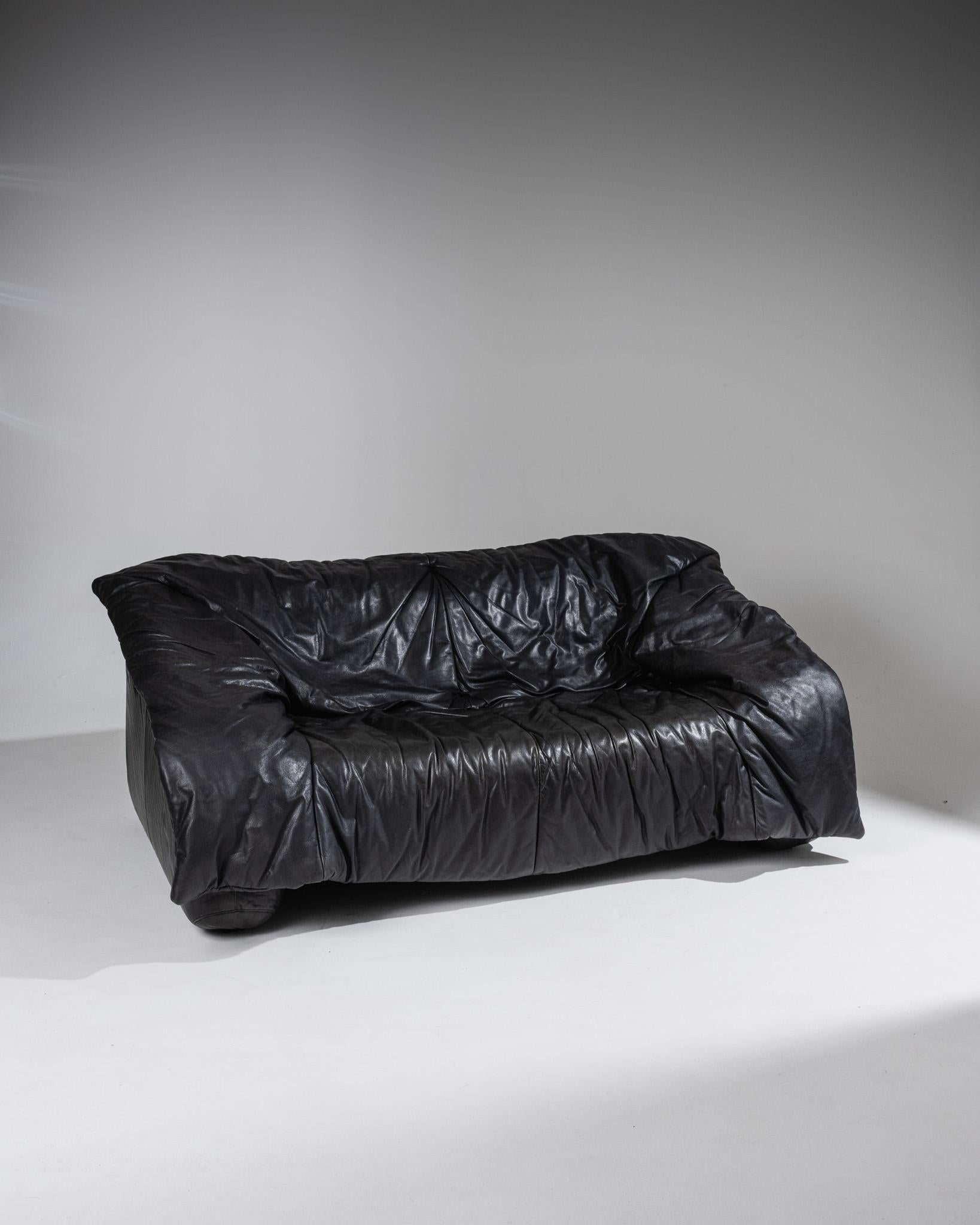 Pair of Flou Flou sofas, Donato D’Urbino & Paolo Lomazzi, 1980s Moderno en venta