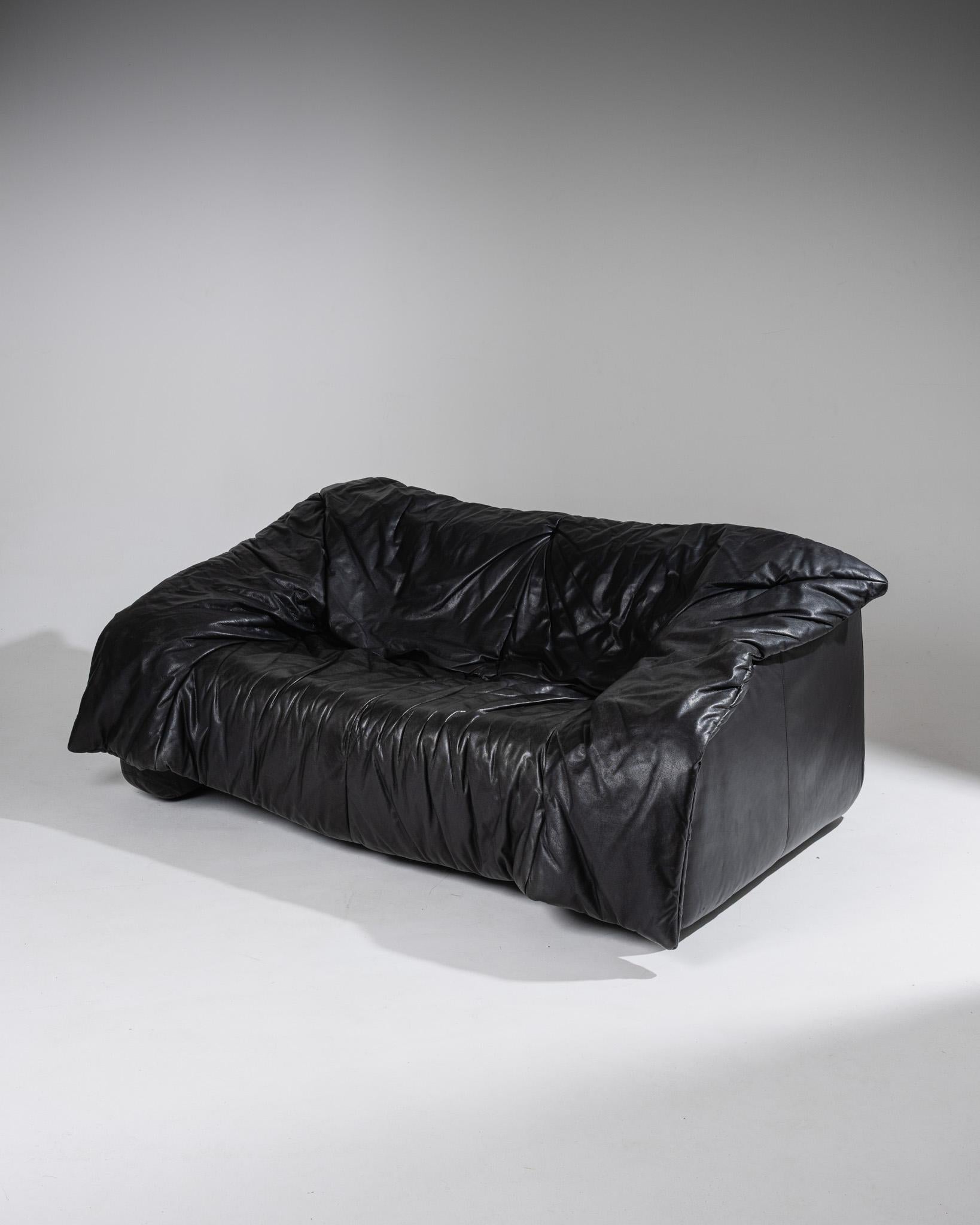 Pair of Flou Flou sofas, Donato D’Urbino & Paolo Lomazzi, 1980s en Bueno estado para la venta en PARIS, FR