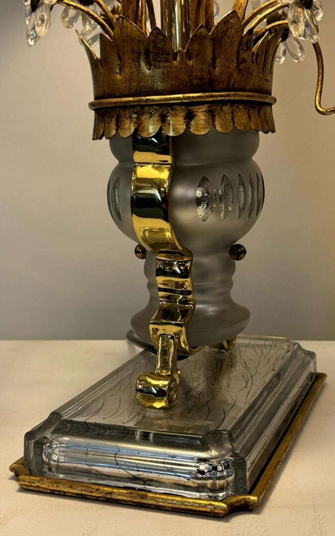 Pair of Flower Basket Table Lamp by Banci Firenze For Sale 2