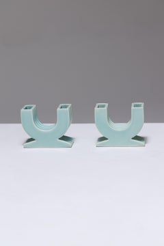 Coppia di portafiori in terracotta, ROBJ, anni '30