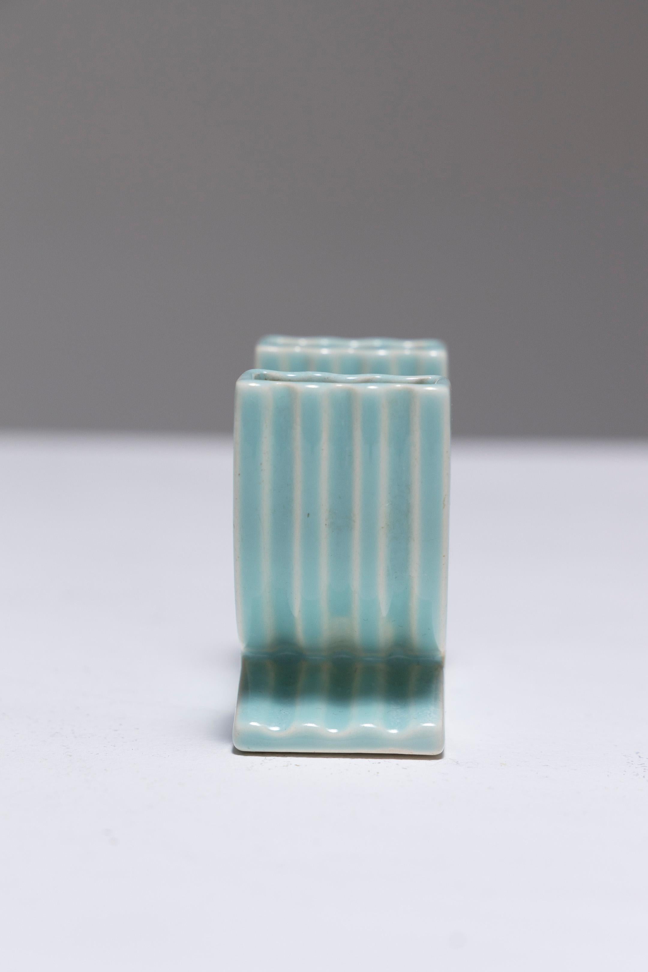 20th Century Pair of Flower Holders in Earthenware, Robj, 1930s