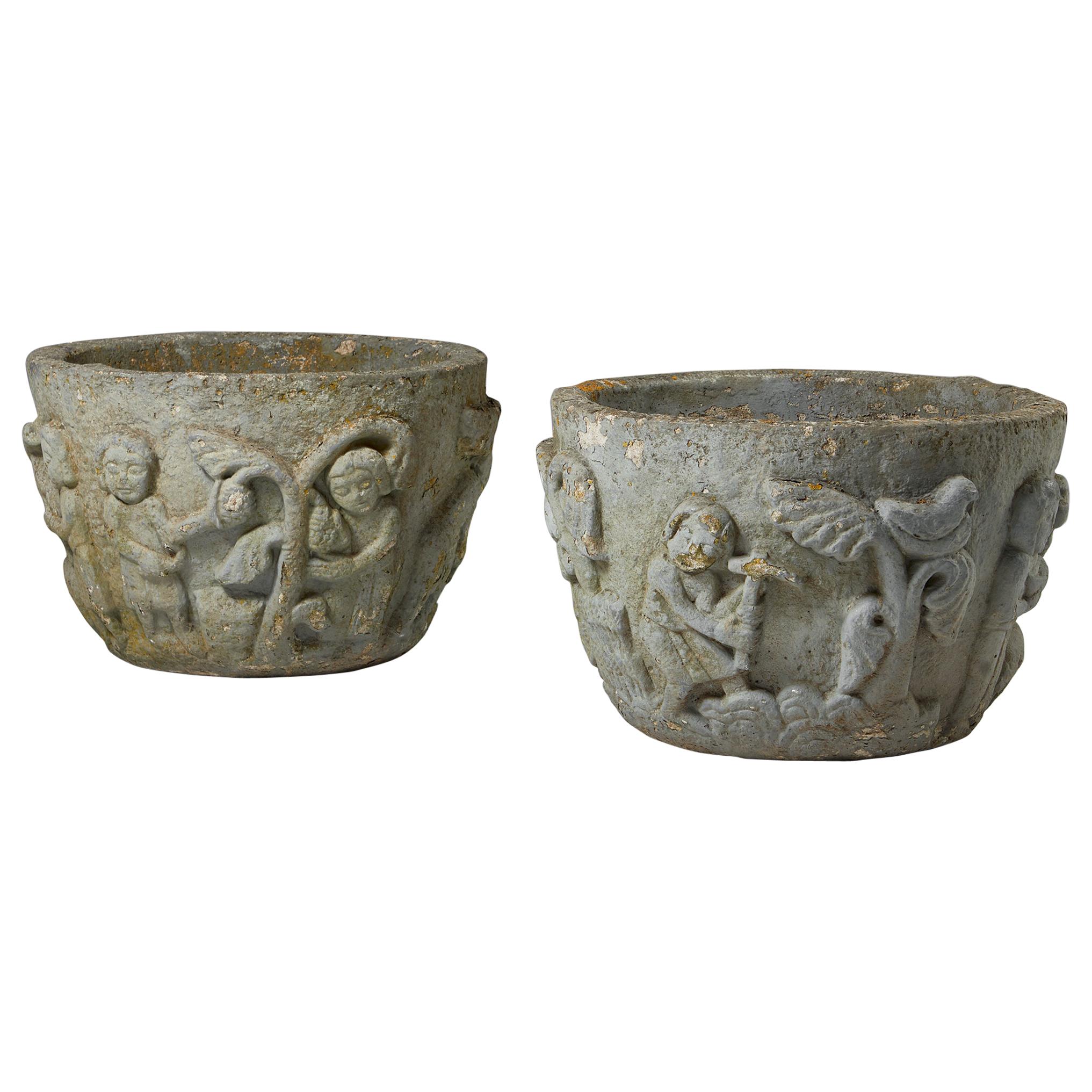 Pair of Flower Pots, Anonymous, Sweden, 1950s