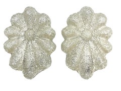 Pair of Flower Shape Sconces by Doria Leuchten, Germany, 1970s