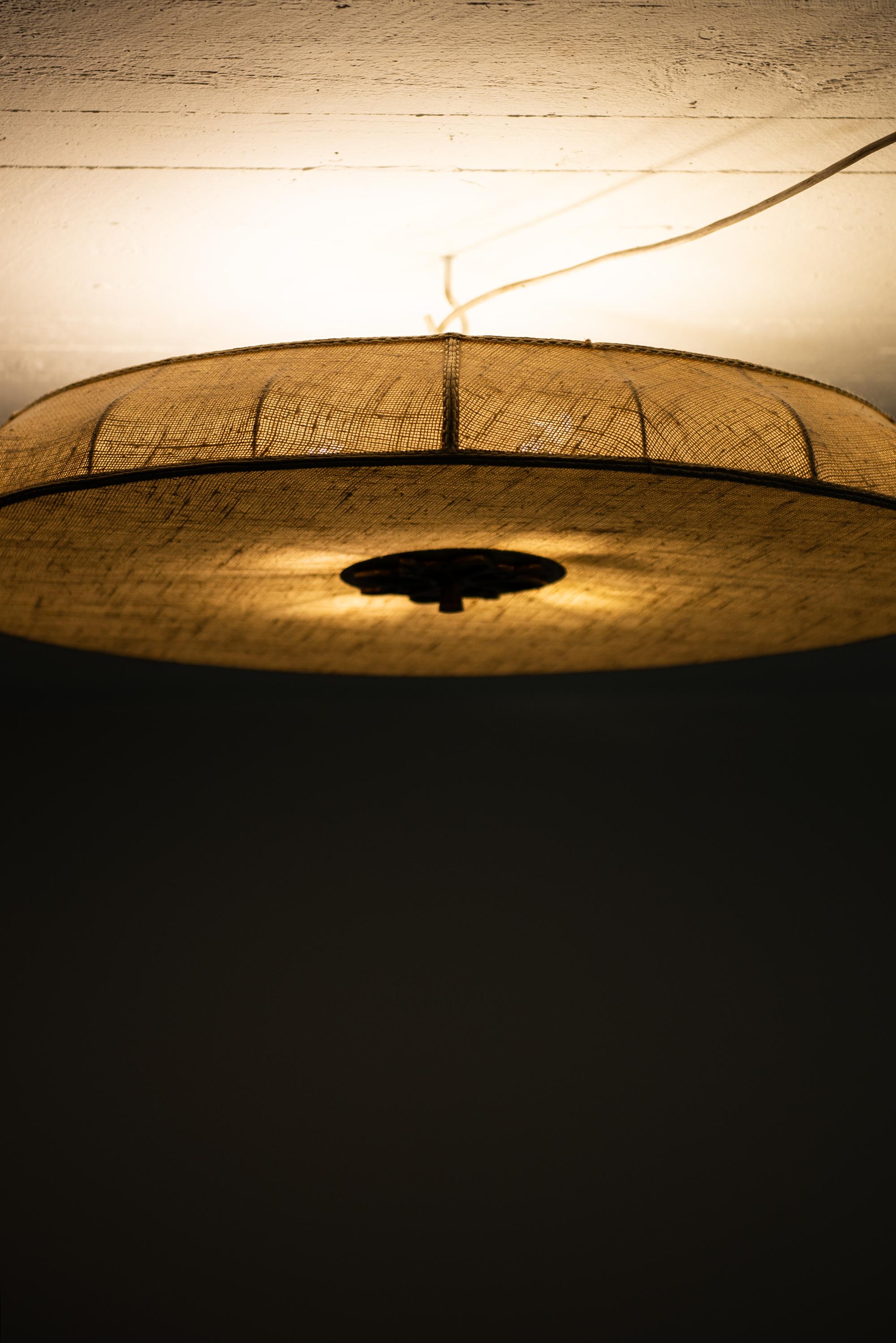 Mid-20th Century Pair of Flush Mount Ceiling Lamps Produced in Sweden