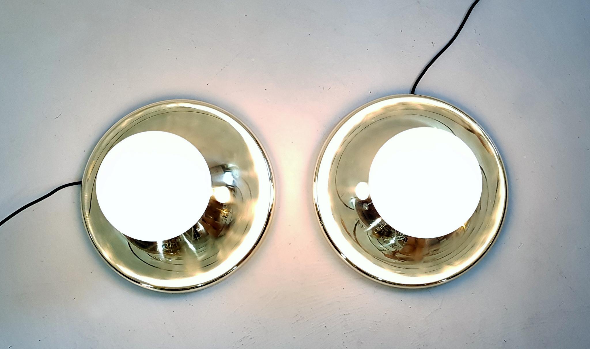 Paar „Lichtkugel“-Lampen von Castiglioni für Flos, Italien, 1965 (Italienisch) im Angebot