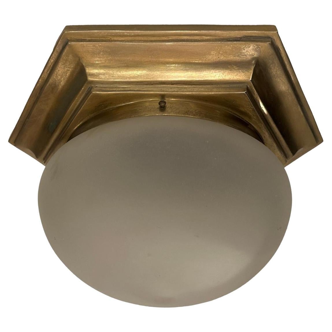 Pair of Flush Mounted Fixtures. Sold individually