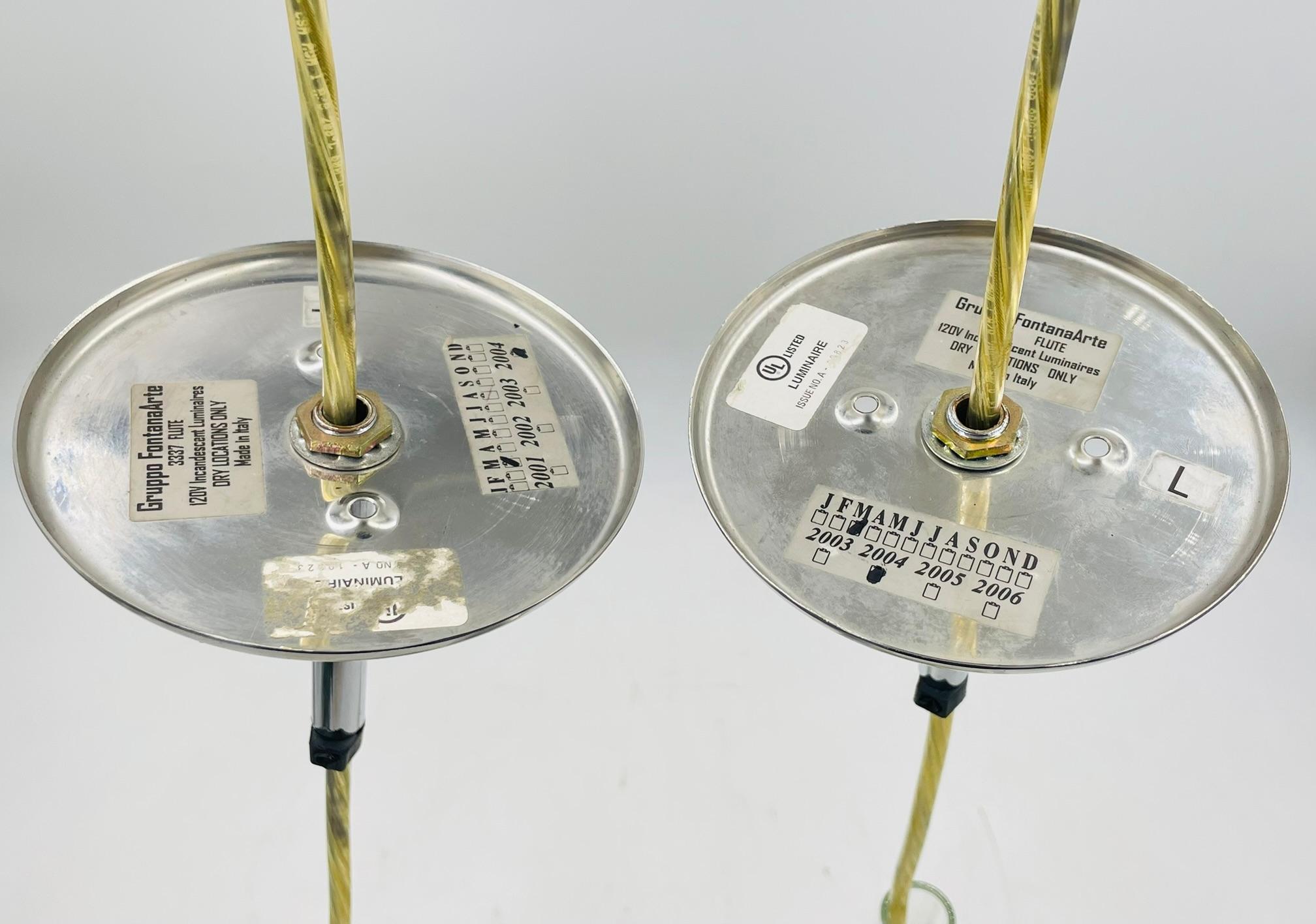 Paire de lampes suspendues 