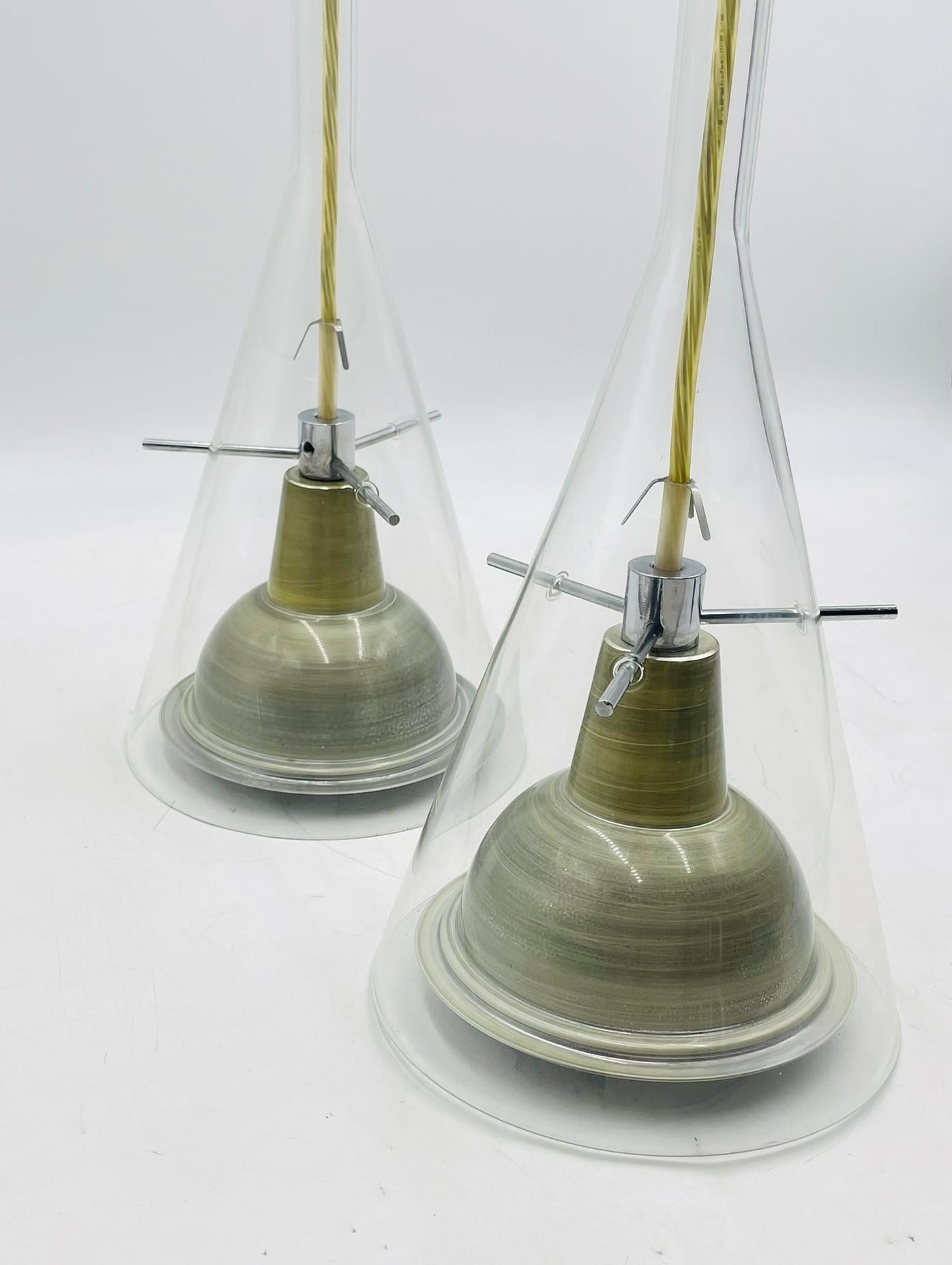 Paire de lampes suspendues 