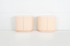 Pair of Fluted Nightstands by Interior Crafts 1989