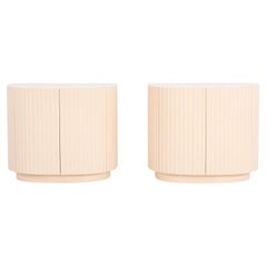 Pair of Fluted Nightstands by Interior Crafts 1989