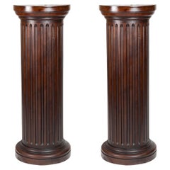 Paire de colonnes cannelées de style Louis Philippe, 19ème siècle