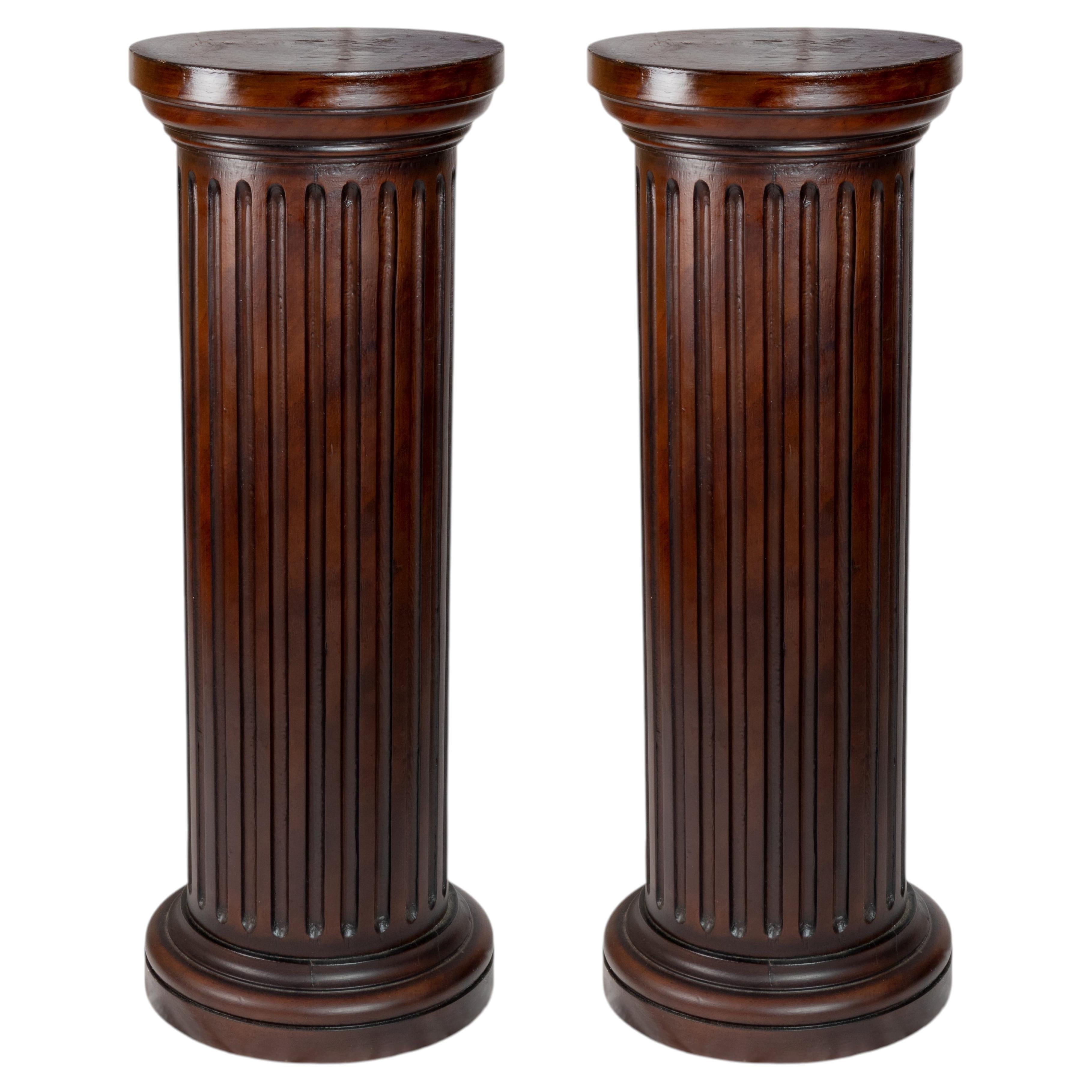 Paire de colonnes cannelées de style Louis Philippe, 19ème siècle en vente