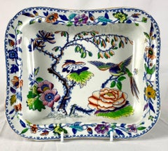 Pair of Flying Bird Dishes Made by Davenport England Circa 1840