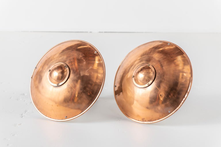 Pair of Fog and Morup Copper Sconces In Good Condition For Sale In San Francisco, CA