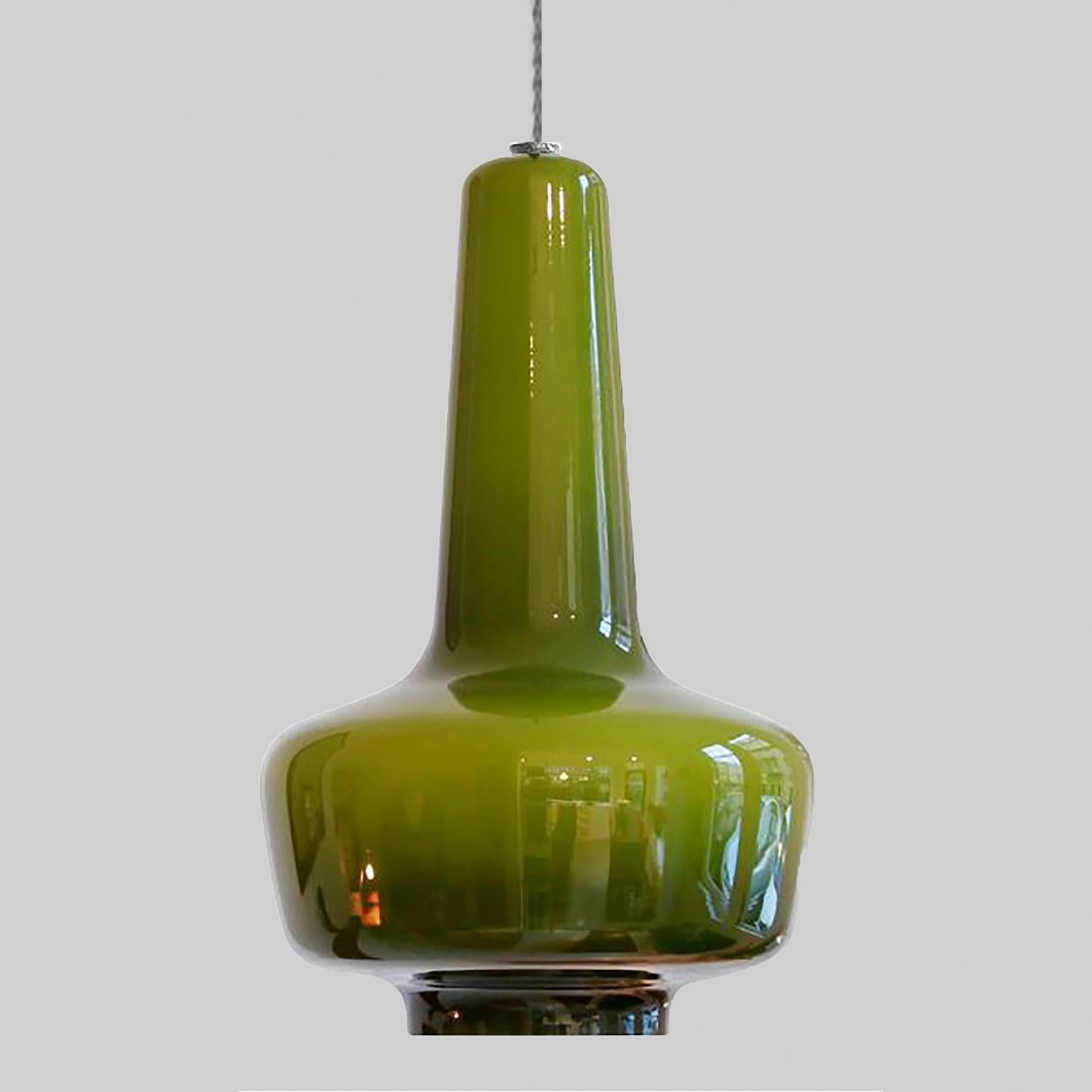 Other Pair of Fog & Mørup Holmegaard Pendant Lights, 1960 For Sale