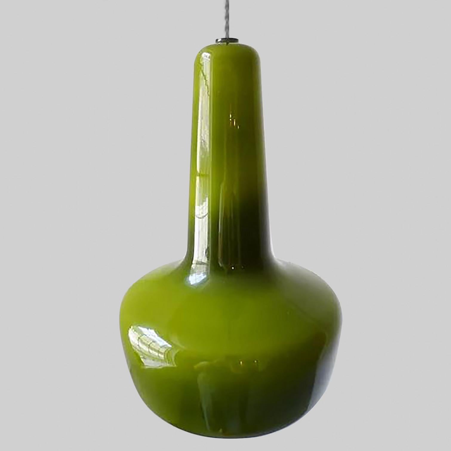 Coppia di lampade a sospensione Fog & Mørup Holmegaard, 1960 In condizioni buone in vendita a Rijssen, NL