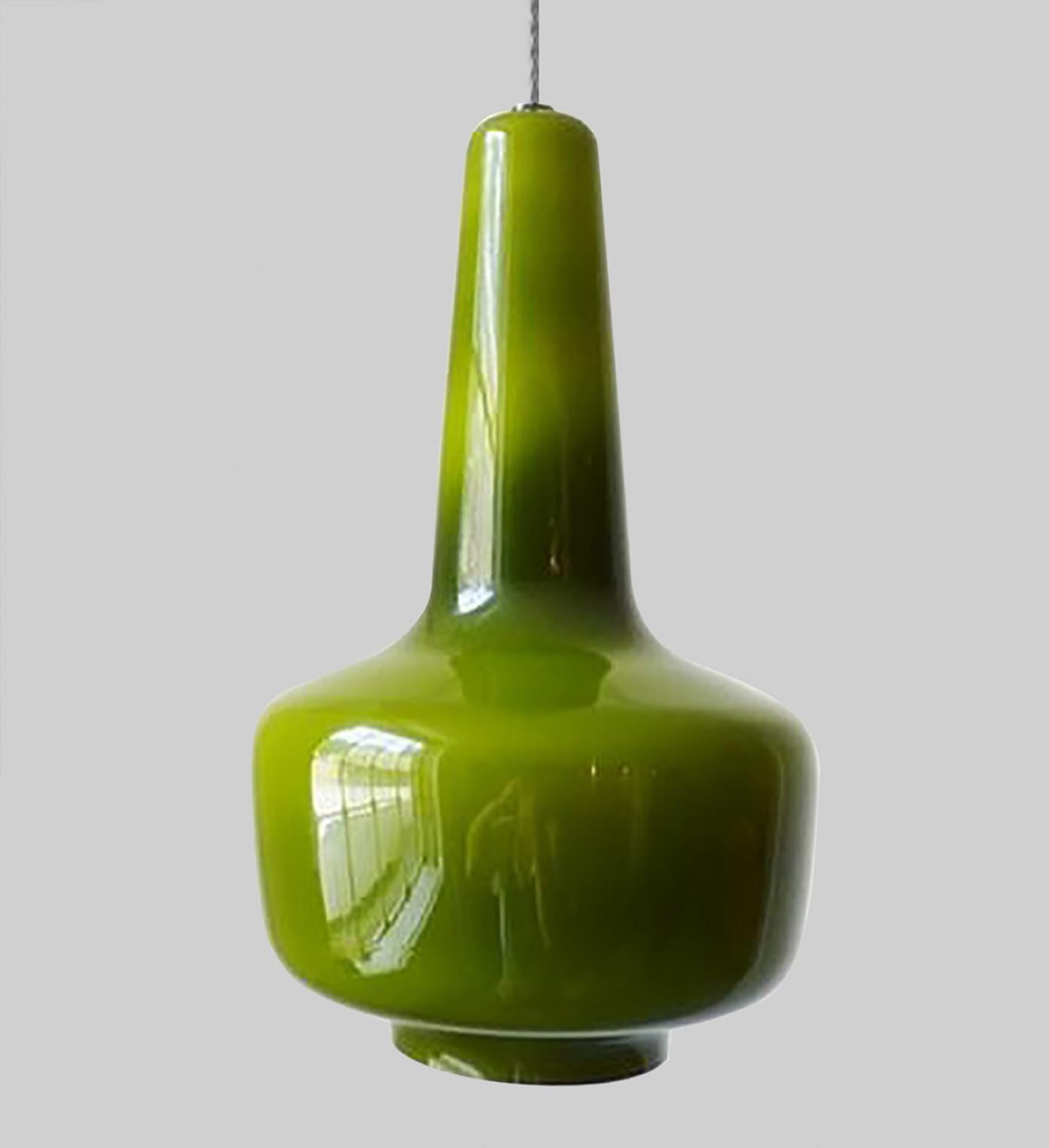 XX secolo Coppia di lampade a sospensione Fog & Mørup Holmegaard, 1960 in vendita