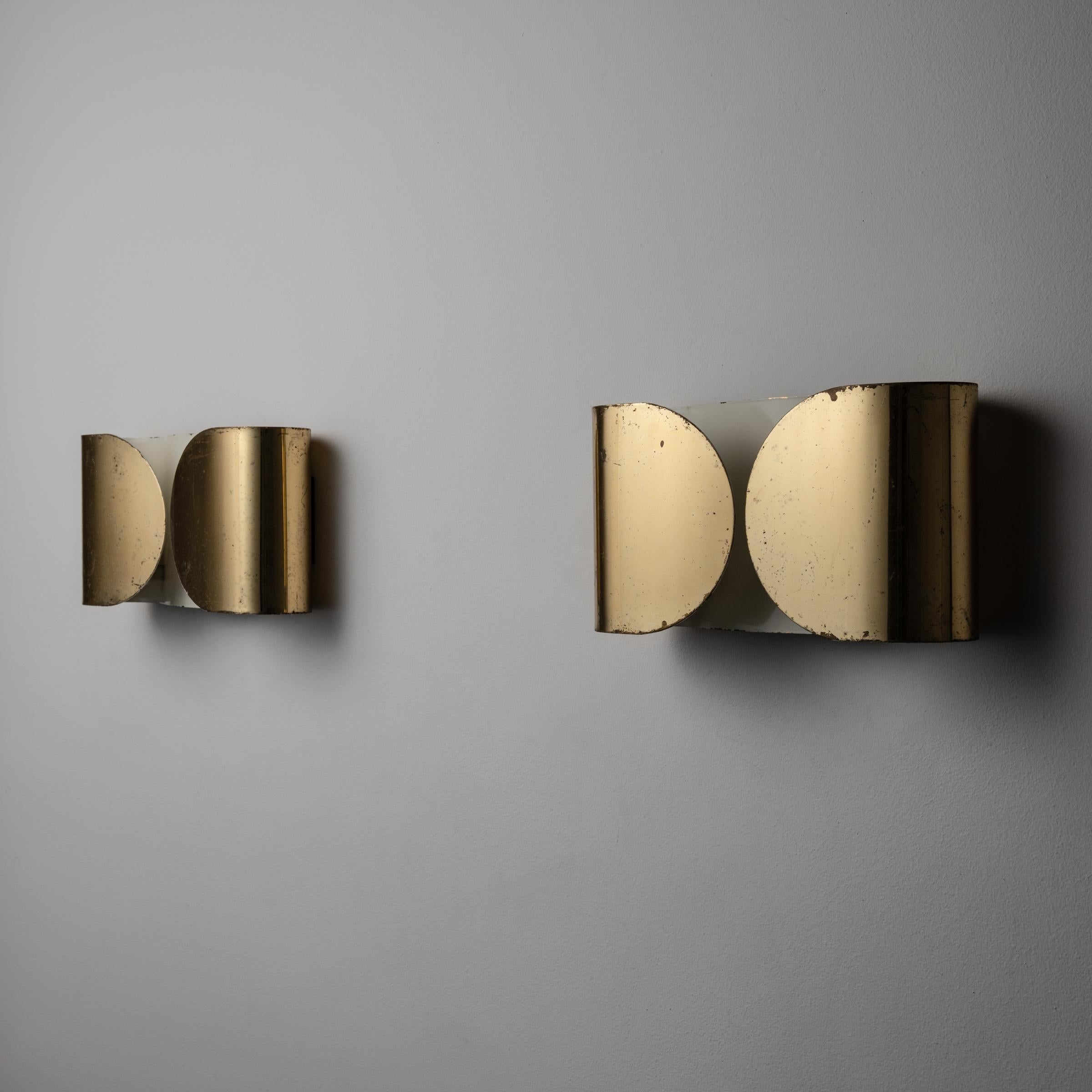 Mid-Century Modern Pair of Foglio Sconces by Tobia Scarpa for Flos