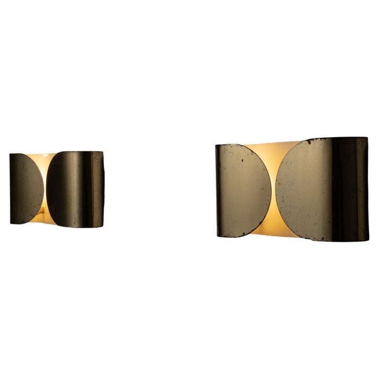 Pair of Foglio Sconces by Tobia Scarpa for Flos For Sale at 1stDibs