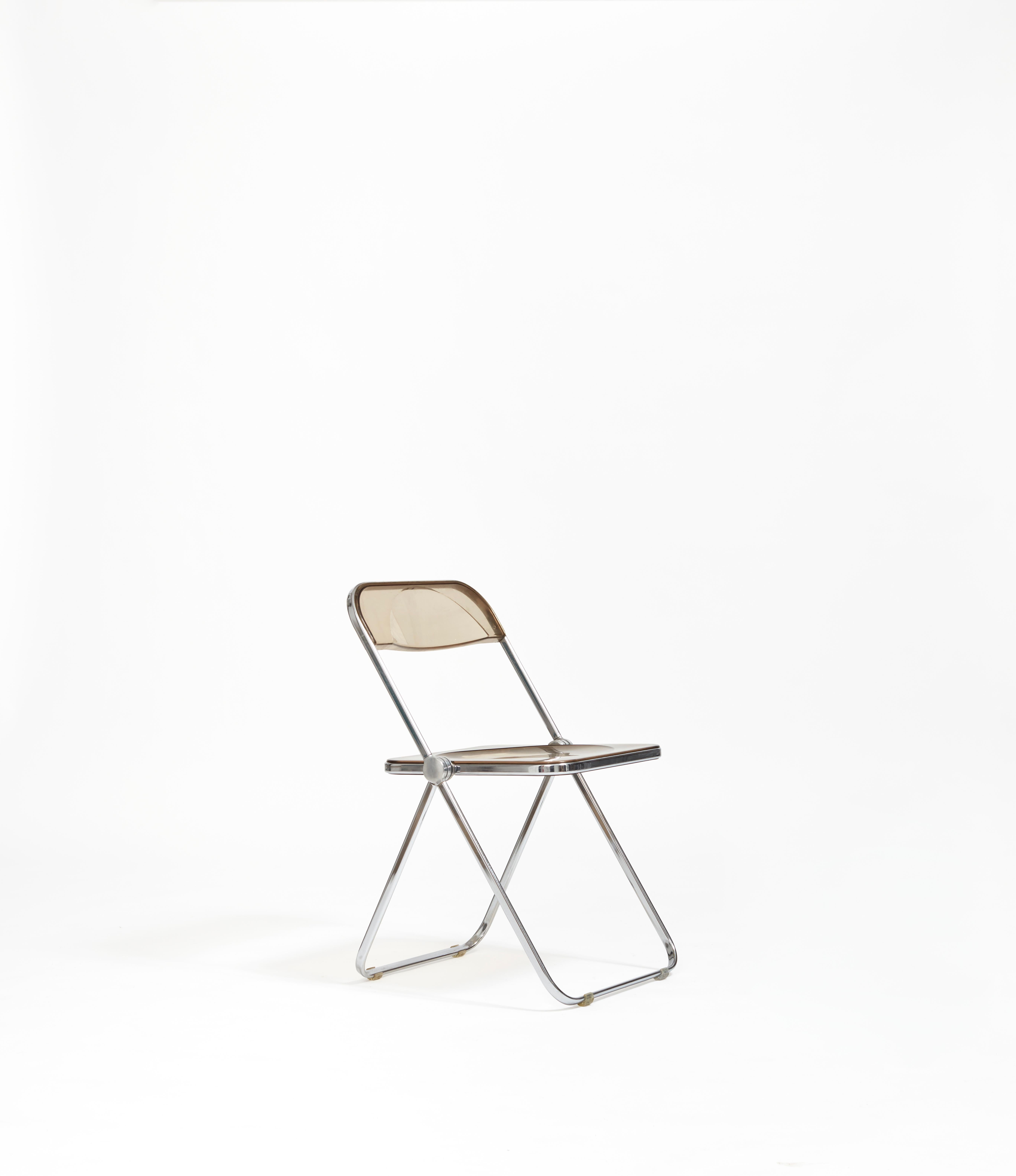 Mid-Century Modern Paire de chaises plia pliables de Giancarlo Piretti en vente