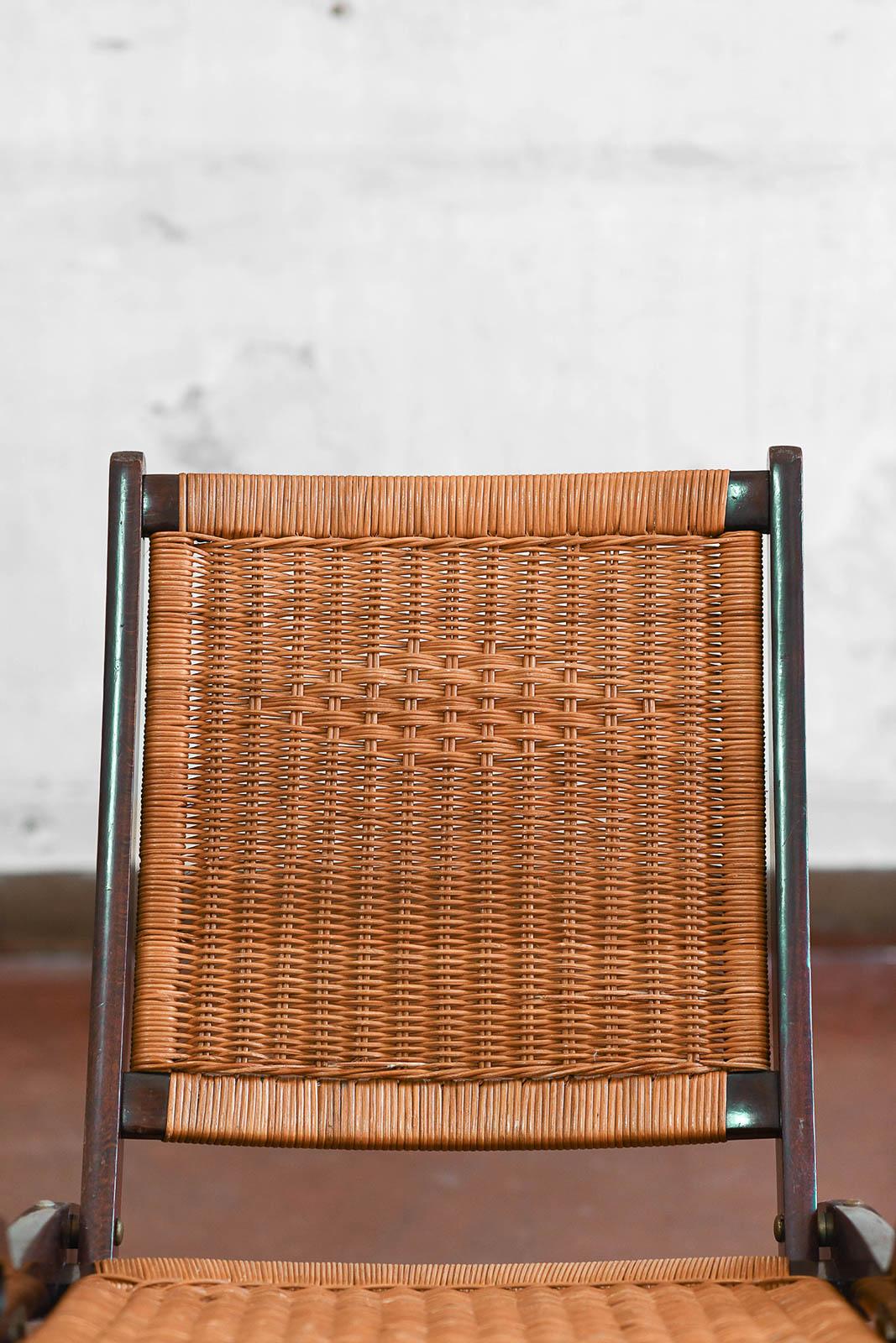 Paire de fauteuils pliants Gio Ponti mod. Ninfea - prod. Fratelli Reguitti, années 1950 en vente 3