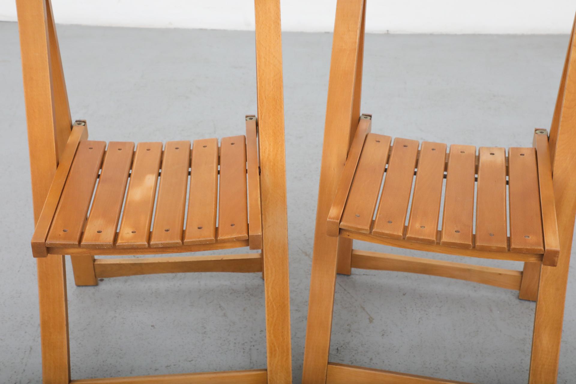 Pair of Folding Chairs by Aldo Jacober for Alberto Bazzani 4