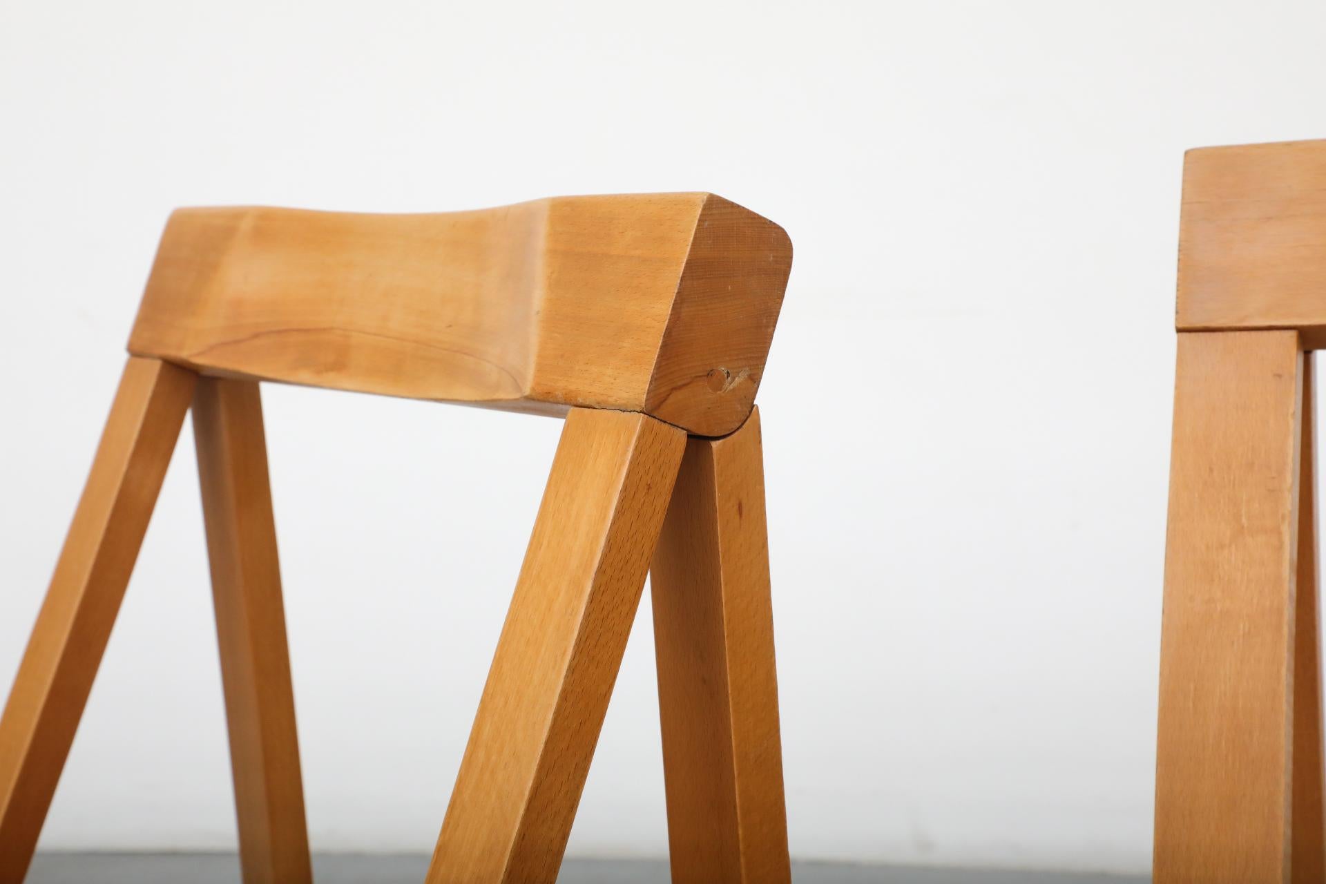 Pair of Folding Chairs by Aldo Jacober for Alberto Bazzani 7