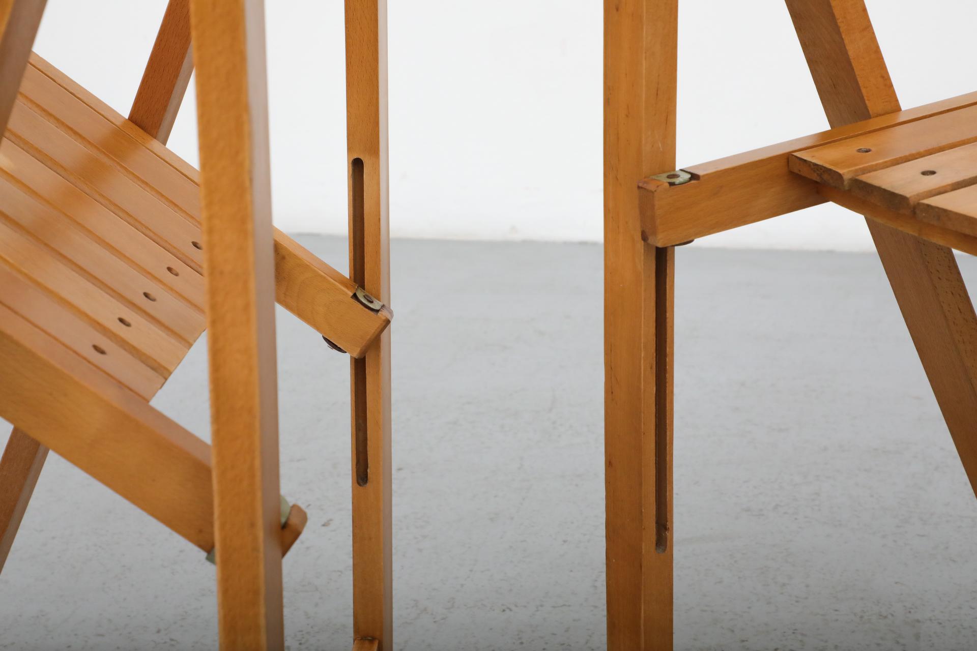 Pair of Folding Chairs by Aldo Jacober for Alberto Bazzani 9